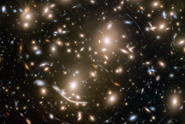a galaxy cluster a galaxy cluster